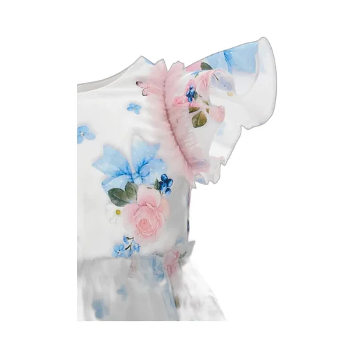 Ruffled Floral-Print Dress