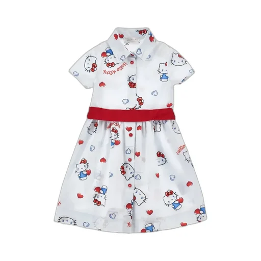Monnalisa Hello Kitty Printed Dress