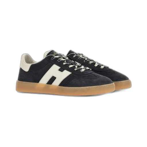 Hogan Logo-Patch Lace-Up Sneakers