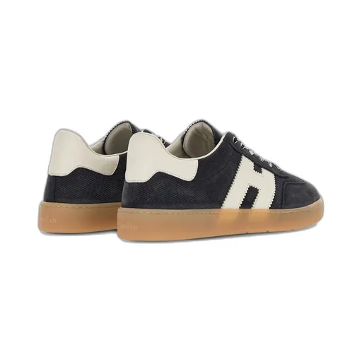 Hogan Logo-Patch Lace-Up Sneakers