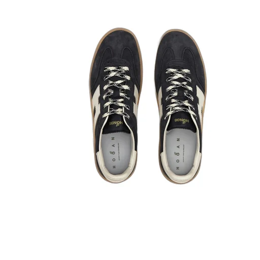Hogan Logo-Patch Lace-Up Sneakers