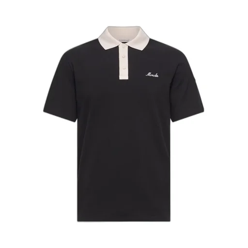 Moncler Logo Embroidered Short-Sleeve Polo Shirt