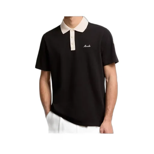 Moncler Logo Embroidered Short-Sleeve Polo Shirt