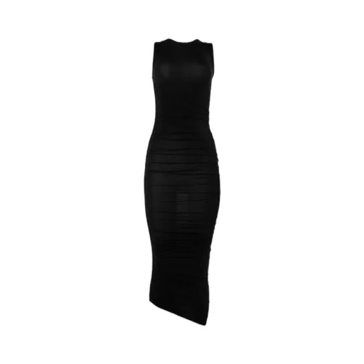 Sheer Drape Dress