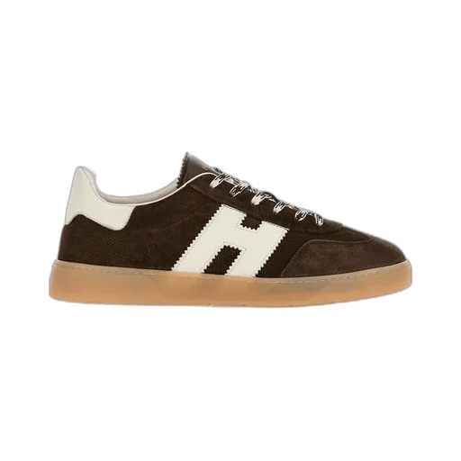 Hogan Logo-Patch Lace-Up Sneakers