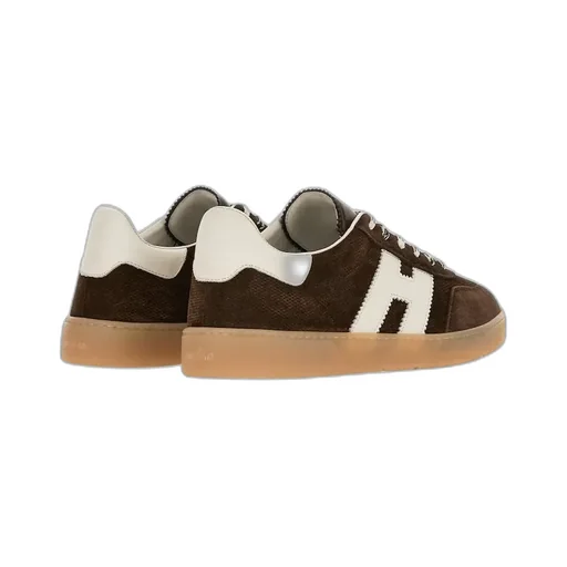 Hogan Logo-Patch Lace-Up Sneakers