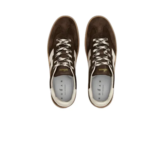 Hogan Logo-Patch Lace-Up Sneakers
