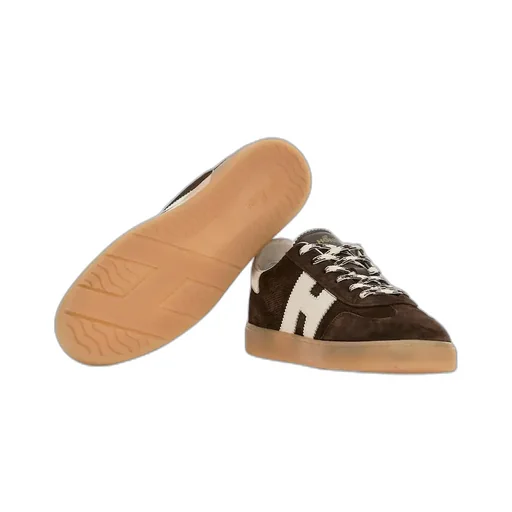 Hogan Logo-Patch Lace-Up Sneakers