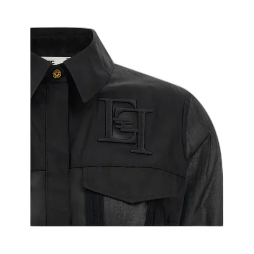 Elisabetta Franchi Flap And Embroideried Shirt
