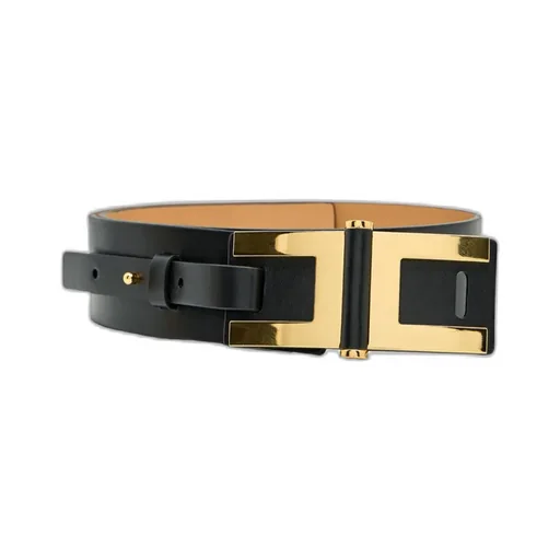Elisabetta Franchi Logo Plaque Belt