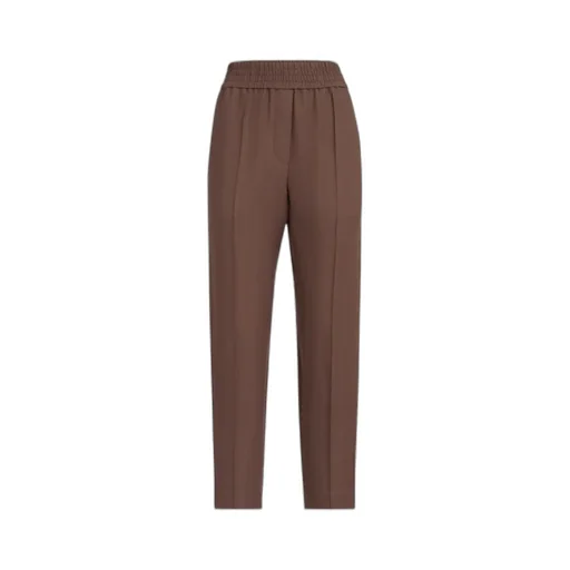 Brunello Cucinelli Fluid Twill Baggy Pull-On Trousers