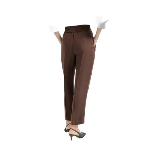 Brunello Cucinelli Fluid Twill Baggy Pull-On Trousers