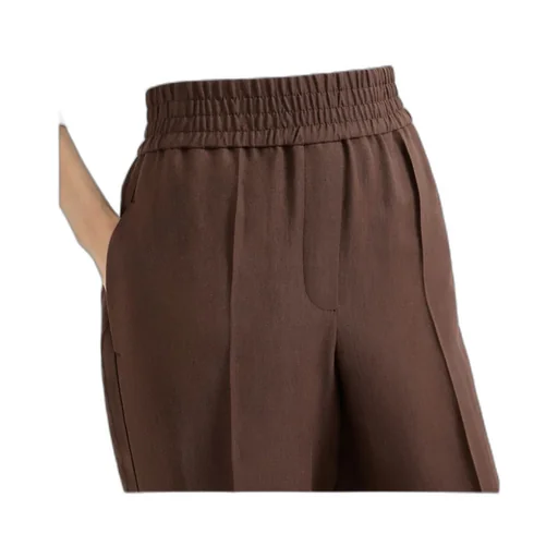 Brunello Cucinelli Fluid Twill Baggy Pull-On Trousers