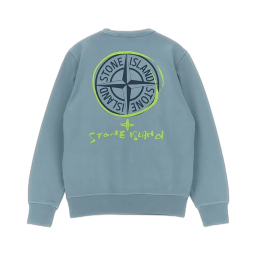 Stone Island Junior Logo Print Sweatshirt
