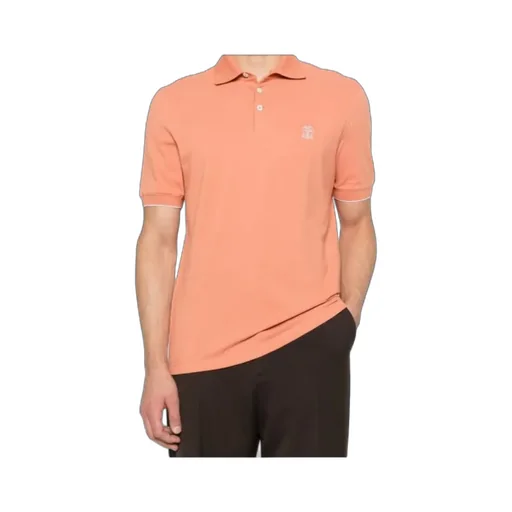 Brunello Cucinelli Logo Detailed Short-Sleeved Polo Shirt