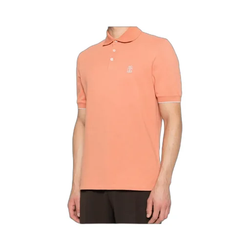 Brunello Cucinelli Logo Detailed Short-Sleeved Polo Shirt