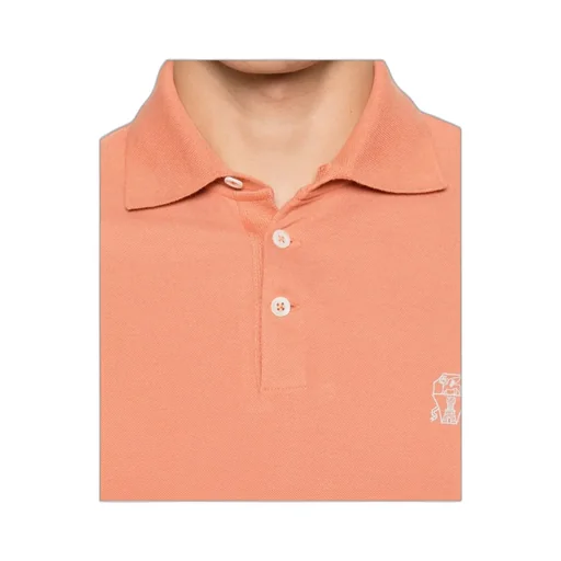 Brunello Cucinelli Logo Detailed Short-Sleeved Polo Shirt
