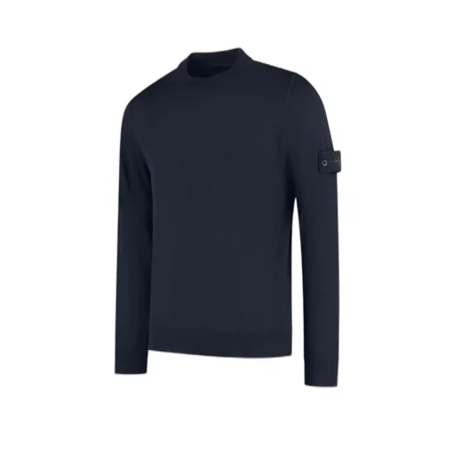 Logo-Patch Crew-Neck Sweater
