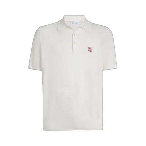 Butoon-Fastening Logo-Detail Polo Shirt