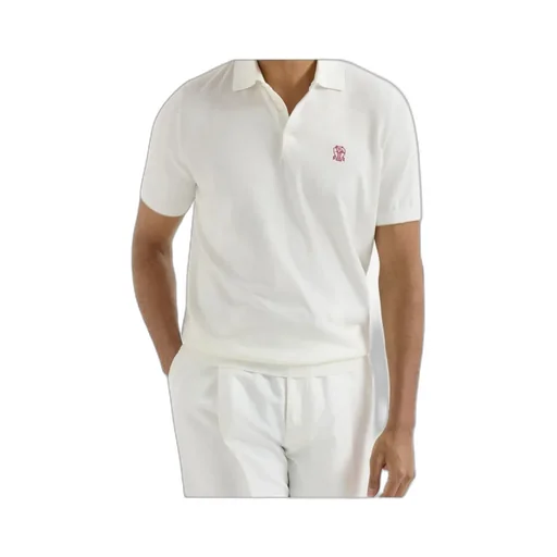 Butoon-Fastening Logo-Detail Polo Shirt