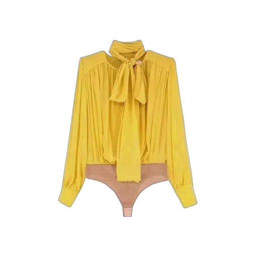 Elisabetta Franchi Georgette Sash Bodysuit