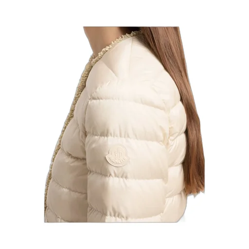 Fleurs Bouclé-Trimmed Short Down Jacket
