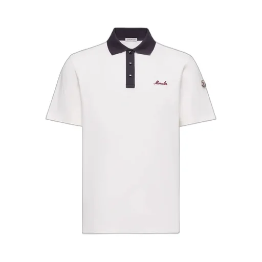 Moncler Logo Embroidered Short-Sleeve Polo Shirt