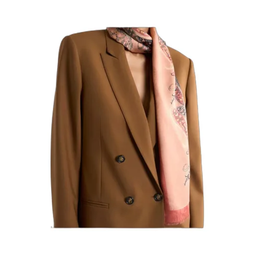Modal Jacquard Scarf With Floral Paisley Motif