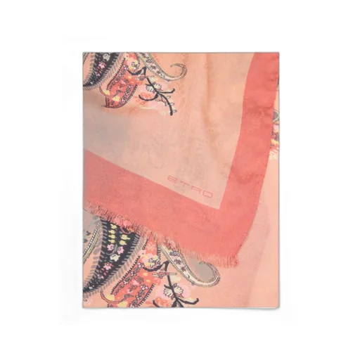 Modal Jacquard Scarf With Floral Paisley Motif