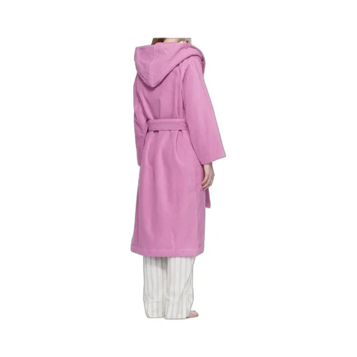 Lace-Up Hooded Bathrobe