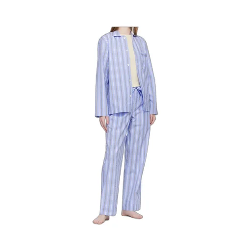 Long-Sleeved Striped Pajama Shirt
