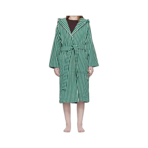 Striped Hooded Bathrobe
