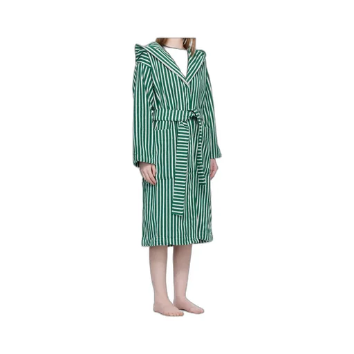 Striped Hooded Bathrobe