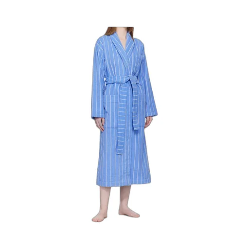 Striped Bathrobe With Ties
