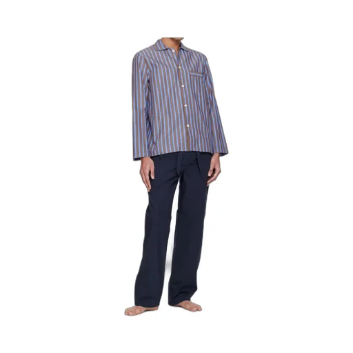 Striped Long-Sleeved Pajama Shirt