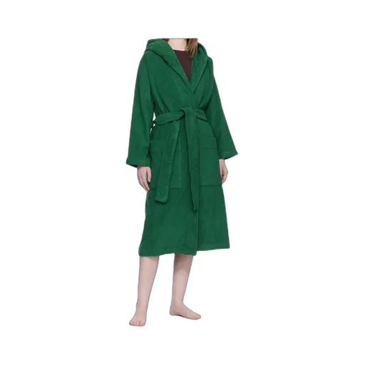 Lace-Up Hooded Bathrobe