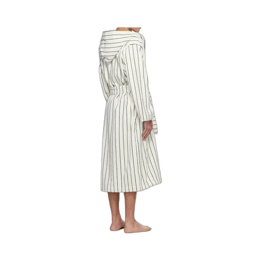 Terry Hooded Lace-Up Bathrobe