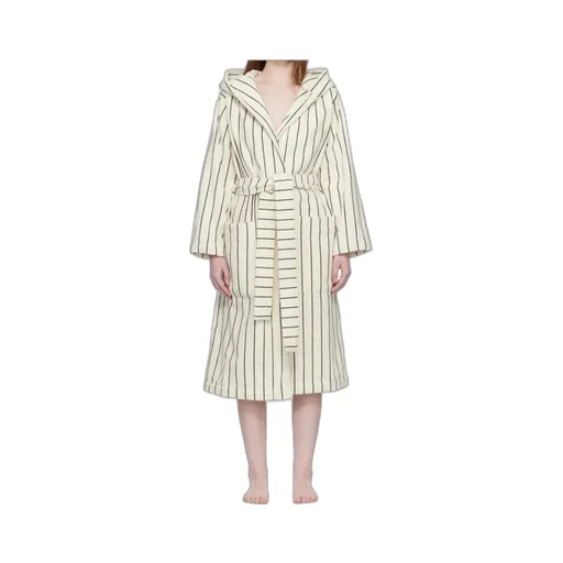 Terry Hooded Lace-Up Bathrobe