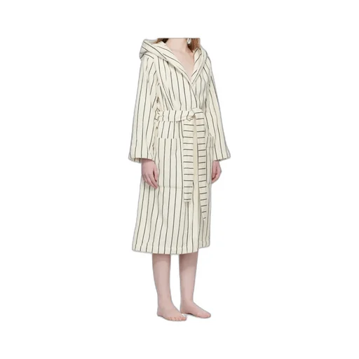 Terry Hooded Lace-Up Bathrobe