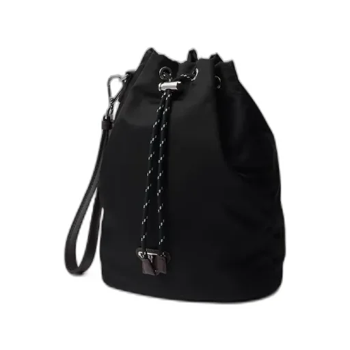Prada Speedrock Re-Nylon And Leather Pouch