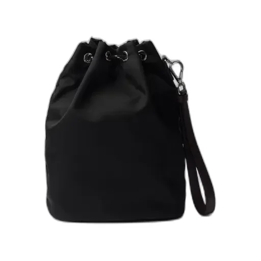 Prada Speedrock Re-Nylon And Leather Pouch
