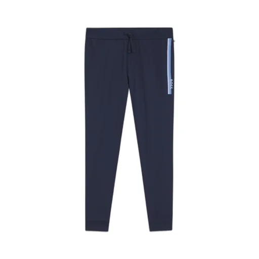 Cotton-Terry Tracksuit Bottoms With Stripes And Logo