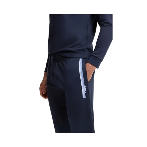 Cotton-Terry Tracksuit Bottoms With Stripes And Logo