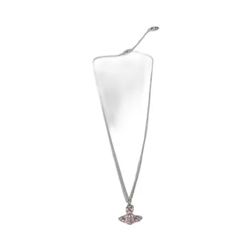 Metal Saturn Logo Necklace