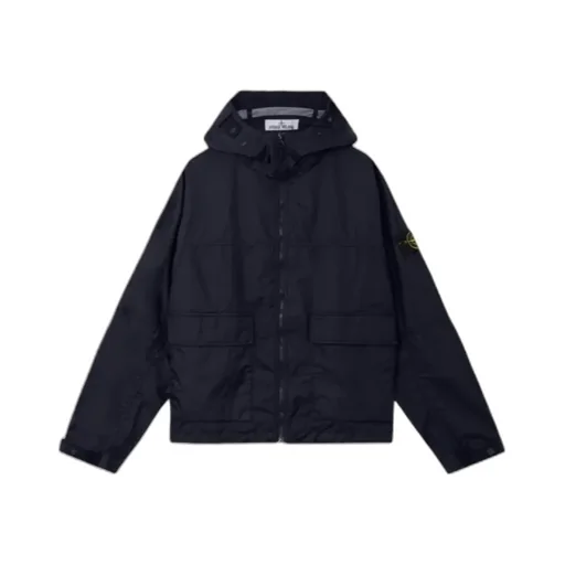Stone Island Logo Patch Hooded Jacket