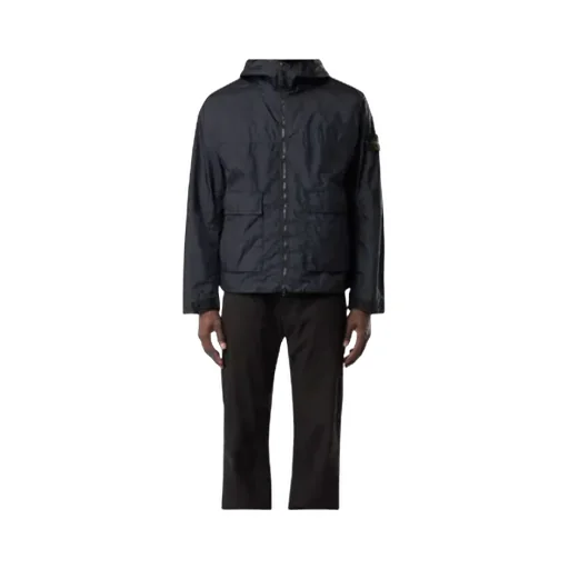 Stone Island Logo Patch Hooded Jacket