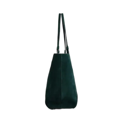 Belle Vivier Medium Shopping Bag In Suede