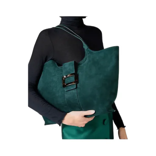 Belle Vivier Medium Shopping Bag In Suede