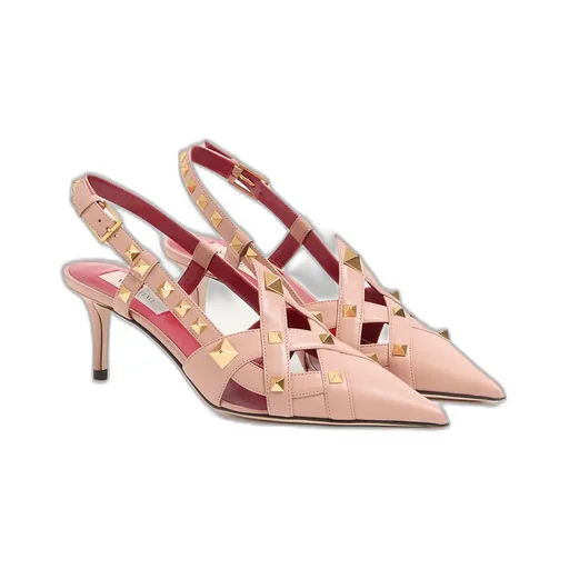 Valentino Garavani Studdy Slingback Pointed Toe Pumps