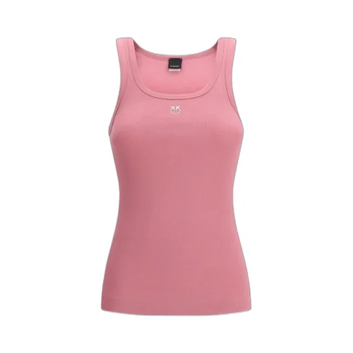 Pinko Ribbed Logo Plaque Tank Top